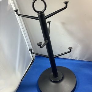 Hearth & Hand Magnolia Metal Black Mug Tree Organizer Holder 16h x 7" Base Dia